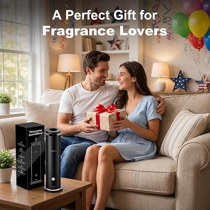 Waterless Diffuser Pro with 5 Scent Oils, Luxury Hotel-Class Essential Oil Diffuser Aromatherapy Machine with 1500 Sq Ft Cover, 6 Mist, 4.06Oz Air Diffusers for Home Large Room Hotel SPA