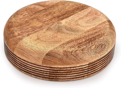 Decorative Bowl Mango Wood for Home Décor, for Dining Table Center, Living Room, Kitchen Décor (10" x 10" x 2.5")