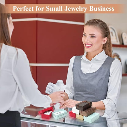 Ecally Small Cardboard Jewelry Gift Boxes 2 x 3.1 x 1.1 Inches Earring Boxes for Jewelry Gift Rings Earring Necklaces