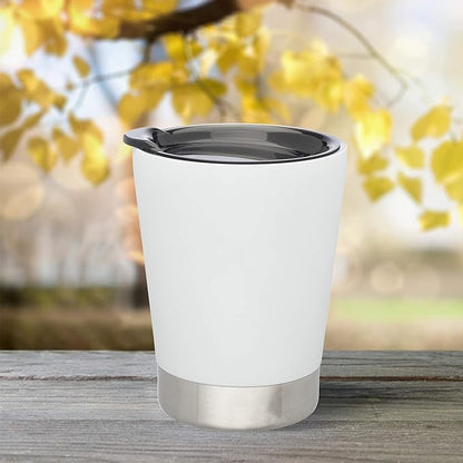 DISCOUNT PROMOS 12 oz. Itsy Vacuum Insulated Travel Mugs - 6 Pack - White