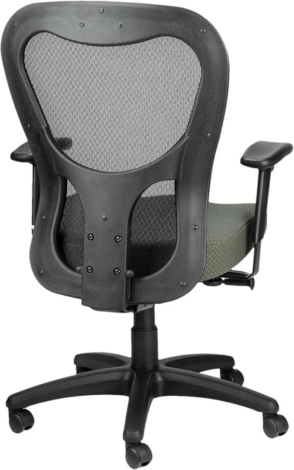 Tempur-Pedic TP9000C Mesh Swivel Task Chair with Tempur Material, Cooling Gel Layer, Adjustable Armrests, and Lumbar Support, Olive