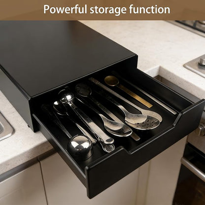 Coffee Pod Storage Drawer Compatible with Nespresso Vertuo, Dolce Gusto & K-Cup, Coffee Pod Holder 28-56 Pod Capacity, Black Countertop Coffee Organizer