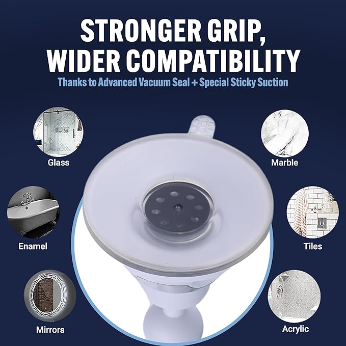 MIRRORVANA Fogless Shower Mirror for Shaving with Upgraded Suction, Anti Fog Shatterproof Surface and 360° Swivel - 6.3" x 6.3"