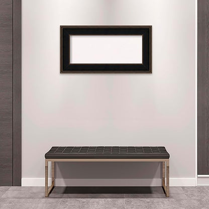 Amanti Art White Cork Board for Wall, 20x38 Vision Board with Brown Wood Frame, Medium Corkboard Office Decor for Home Organization, Casual Corkboard Pinboard to Display Items for Home Organization
