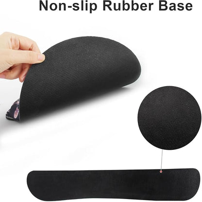 Ergonomic Mouse Pad with Wrist Rest and Keyboard Wrist Rest, Wrist Rest for Computer Keyboard, Easy Typing, Pain Relief, Black Mouse Pad with Wrist Support for Gaming,Office, Laptop, Garden Flowers
