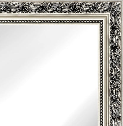H-A Framed Rectangle Bathroom Mirrors for Wall,Wall Mounted Mirror Vertical or Horizontal Hanging for Living Room,Bedroom (32''x24''Sliver)