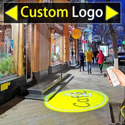 110W Custom GOBO P𝐫𝐨𝐣𝐞𝐜𝐭𝐨𝐫 Led Logo Lights Image for Store Business Outdoor and Indoor I𝐩𝟔𝟕 Waterproof with Remote Control (110, Watts)