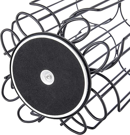 Frcctre Metal Cocktail Capsule Holder Capsules Storage Carousel Organizer, Compatible with Bartesian Cocktail Capsules, Hold Up to 32 Capsule Pods