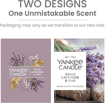 Yankee Candle Large Tumbler Scented Candle with up to 80 Hour Burn Time, Premium Plant Wax Blend for Consistent Burn, 20 oz Tumbler Candle with Room Filling Fragrance, Dried Lavender & Oak