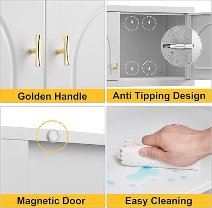 Wall Upper Storage Cabinet,Metal Bathroom Wall Mounted Cabinet,15 Inch Storage Cabinet for Basement,Livingroom Home Office