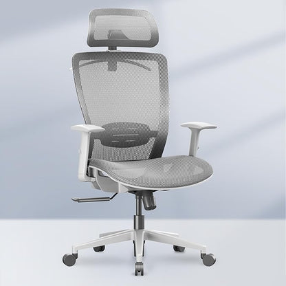 FLEXISPOT OC3 Air Ergonomic Office Chair High Back Computer Chair with Adjustable Lumbar Support/Armrest/, Breathable Mesh Seat Cushion Backrest, Chairs for Home Office Gaming Working, Light Gray