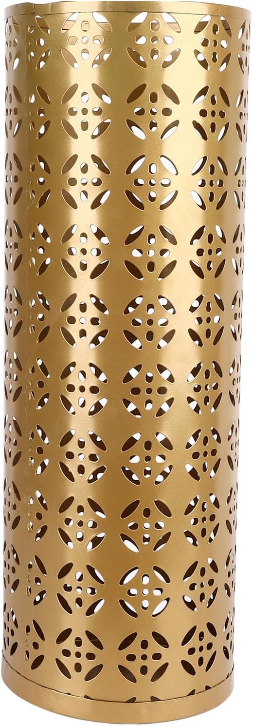 Round Umbrella Organizer Bin, Freestanding Metal Umbrella Holder Umbrella Stand Rack for Entryway, Canes Walking Sticks Holder Rain Collection for Home, Office (M 100x70cm / 39.37x27.56in)
