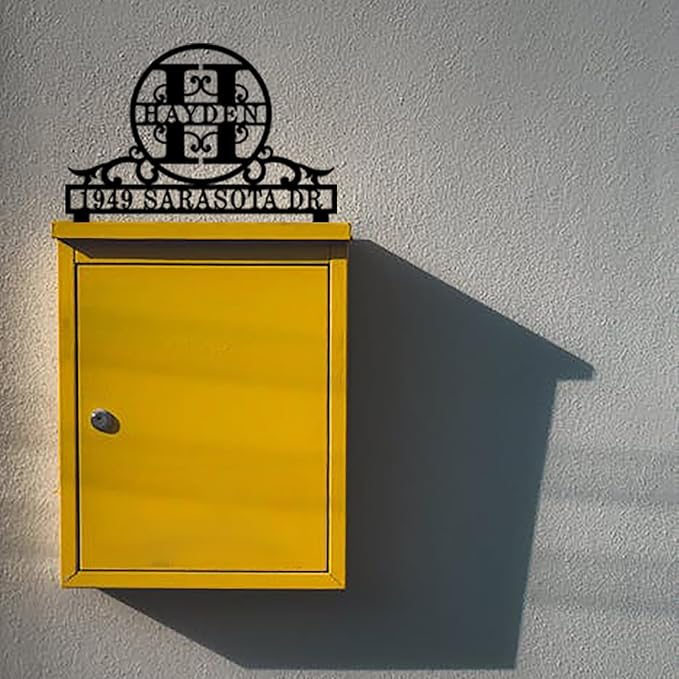 Address Plaque for Mailbox,Personalized Mailbox Topper Address Sign,Mailbox Plaques with House Number,Custom Address Sign,Personalized Decorative Mailbox Sign