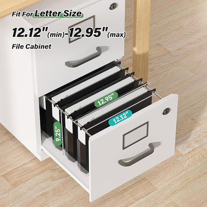 Extra Capacity Hanging File Folders Letter Size,Heavy Duty 2" Expandable Hang Folder with Tabs,6 Pack Plastic File Cabinet Folders,Hanging File Organizer for Bulk Files/Medical Charts