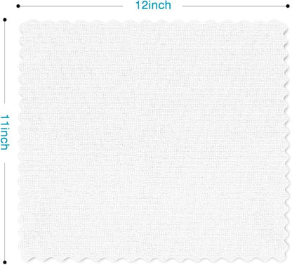 Orighty Microfiber Cleaning Cloth, 5 Pack Highly Absorbent Cleaning Rags, Household Cleaning Supplies, Reusable Lint Free Cloths Microfiber Rag for House, Kitchen, Car Care, 12x11 inch, White