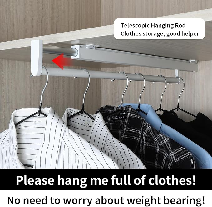 pull out closet rod pull out pants rack for closet white 9-1/2 inch pull out rack clothes pull out valet rod closet telescopic trouser rack shallow cabinet organize pants and clothes