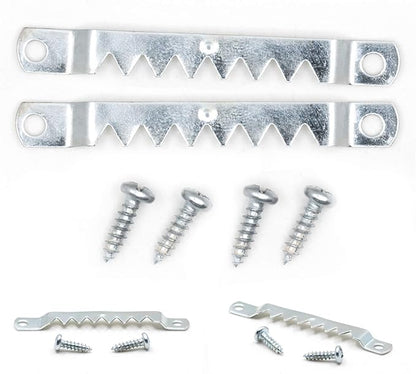 PHS Large Sawtooth Picture Hangers for Frames - 100 Pack Frame Hanging Hardware with Screws - Supports up to 10 lbs - Canvas Hangers for Walls - Picture Frame Hanger for Hanging Artwork
