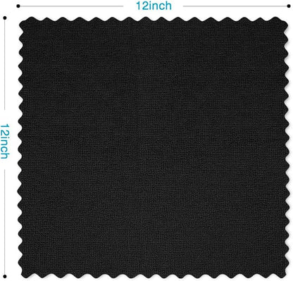 Orighty Microfiber Cleaning Cloth Bulk, 50 Pack Shop Towels, Reusable Cleaning Rags, Lint Free Microfiber Towels for Cars, Home & Kitchen, 12x12 Inch, Black