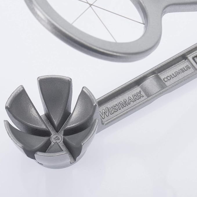 Westmark Wedge Egg Slicer - Heavy-Duty Aluminum Cutter with Stainless Steel Blades for Wedge Slices, Multi-Purpose Wedger for Eggs, Mushrooms, Strawberries & Kiwi, Kitchen Essentials