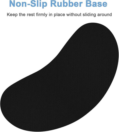 Dapesuom Mouse Wrist Rest, Ergonomic Memory Foam Mouse Wrist for Computer Desk Mats Support, Hand Rest Pad Cushion for Gaming, Office, Laptop, Men, Women, Pain Relief & Easy Typing, Vanilla Purple