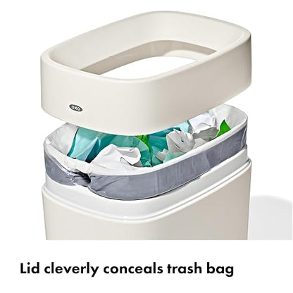 OXO Good Grips Trash Can, Bathroom Trash Can - Black