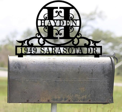 Address Plaque for Mailbox,Personalized Mailbox Topper Address Sign,Mailbox Plaques with House Number,Custom Address Sign,Personalized Decorative Mailbox Sign