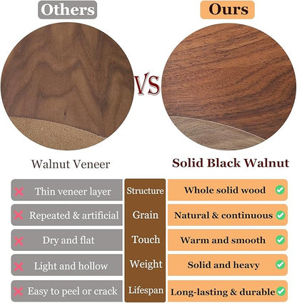 6-Layer Black Walnut Wooden Jewelry Box with Lock and Key, Large Luxury Jewelry Organizer Box for Women, Ideal Christmas Gift for Wife, Mom or Her, Earring & Necklace Storage with Ring Trays
