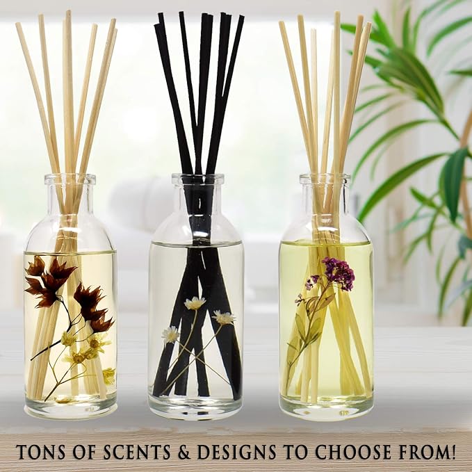 Urban Naturals Lemon Verbena Reed Diffuser Set with Reed Sticks | Tart, Citrus with Fruity Notes of Bergamot & Greens | A Cheerful Gift Idea | Made in the USA