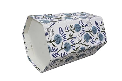 Generic 3.3 Gallon Cotton Hand Block Printed Paper Waste Basket |Small Decorative Trash Can for Housewarming Gifts in Living Room, Bedroom, Bathroom | Eco-Friendly, Plastic-Free (1, MULTI COLOR)