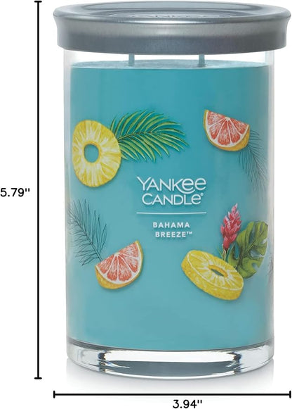 Yankee Candle, Bahama Breeze Scented Candle, 20oz Classic 2-Wick Tumbler with up to 80 Hour Burn Time