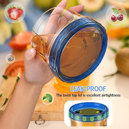 12 Pack-16 OZ Freezer Storage Containers, Small Plastic Containers with Twist Top Lids, BPA Free Food Storage Containers, Reusable Soup Container Microwave/Dishwasher Safe