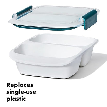 OXO Good Grips Prep & Go Leakproof 2 Cup Divided Container