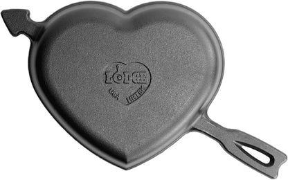 Lodge Seasoned Cast Iron Heart Skillet