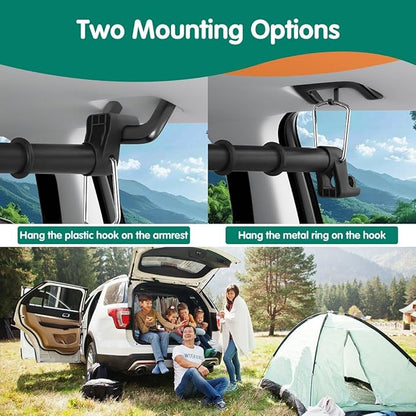 Car Clothes Hanger Bar – Adjustable Telescopic Car Clothes Rack, 30–62 Inches, for Wrinkle-Free Clothes Hanging in Vehicles, Heavy-Duty Non-Slip Car Hanging Rod for Sedans, SUVs, Trucks, Travel