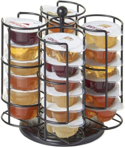 Nifty Solutions Compatible with Bartesian Cocktail Holds up to 24 Capsule Pods, Spins 360-Degrees, Medium (Pack of 1), Black, (5620)