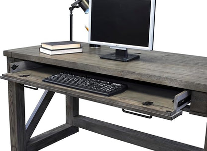 Martin Furniture Avondale Writing Desk Writing Table Wood Office Desk Gray (IMAE384G)