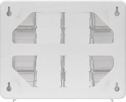 Akro-Mils 16-Drawer Plastic Drawer Storage Cabinet for Garage Organization, Beads, Makeup Organizer, Building Bricks Storage, Teacher Toolbox, 10-1/2" W x 6-1/2" D x 8-1/2" H, 10116 White