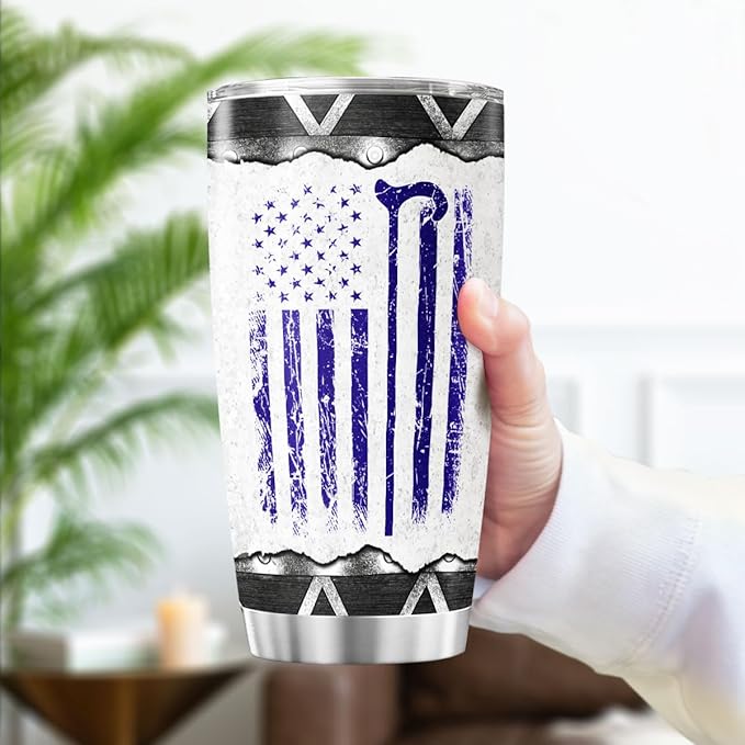 Old Lives Matter Funny 20oz Stainless Steel Tumbler, Vintage USA Patriotic Gift for Grandpa, Dad, Retired Men, Humorous Coffee Travel Mug for Birthday, Retirement, Father's Day