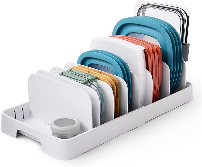 YouCopia StoraLid 40 Container Lid Organizer, Expandable Adjustable Holder