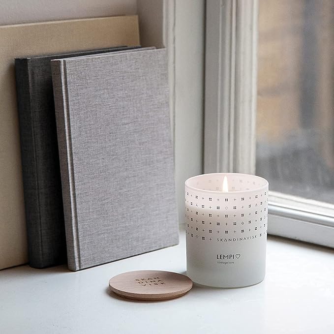 Skandinavisk LEMPI 'Love' Scented Candle. Fragrance Notes: Peony and Rose, Strawberries and Mosses. 7.0 oz.
