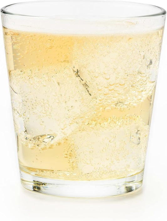 Libbey 15790 Restaurant Basics Stacking 9 oz Pint Glasses Set of 12, All Purpose Heavy Duty Glasses, Durable and Dishwasher-Safe Glass Drinkware