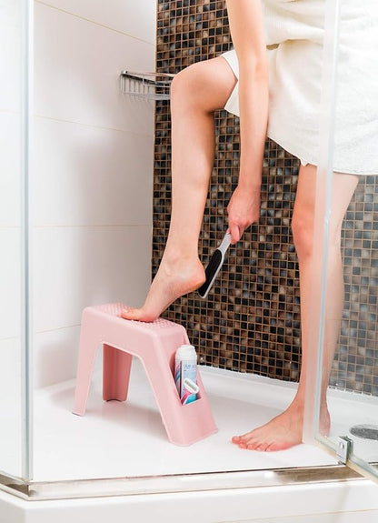 Demi's Home Shower Foot Rest - Pedicure Foot Rest - Pink - (Supplies Not Included)