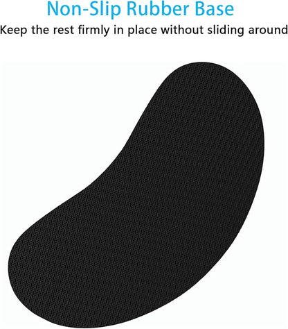 Dapesuom Mouse Wrist Rest, Ergonomic Memory Foam Mouse Wrist for Computer Desk Mats Support, PU Leather Hand Rest Pad Cushion for Gaming, Laptop, Men, Women, Pain Relief & Easy Typing, Apricot Yellow