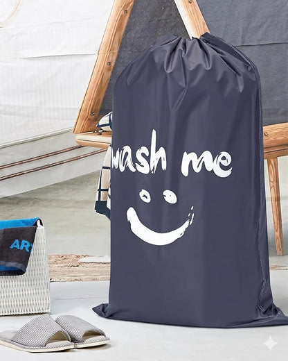 HOMEST XL Laundry Bag 28" x 40", Extra Large Dirty Clothes Organizer Holds 3-4 Loads, Machine Washable Drawstring Laundry Bag for Dorm, Camp, Laundromat, Family, Travel, Gray
