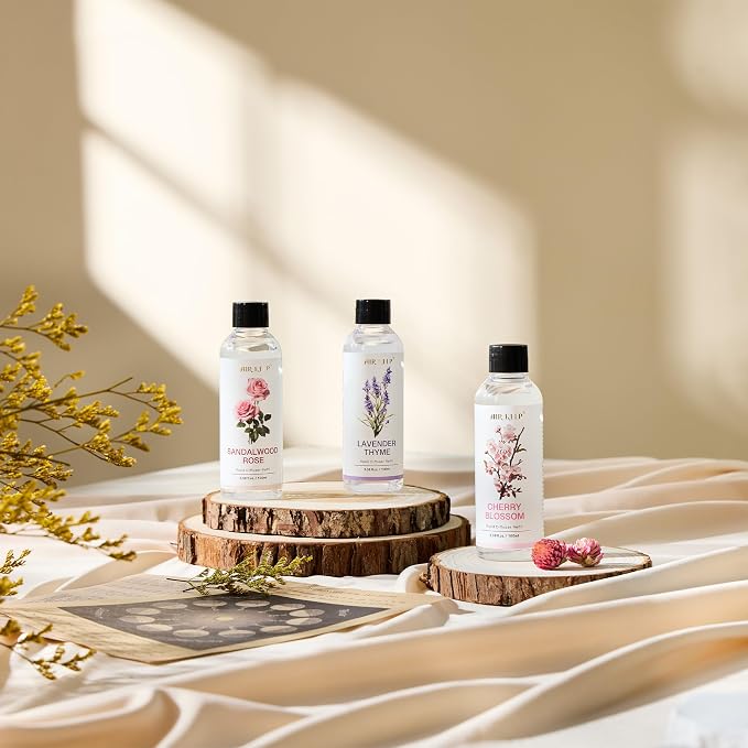 Airkeep Reed Diffuser Oil Refill/Cherry Blossom/3.38oz（100ml/1 Pack/Scented Oil Refill for Reed Diffuser Home Fragrance for Bedroom, Bathroom Office Home Decor