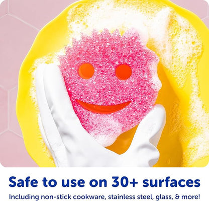 Scrub Daddy Scrub Mommy Kitchen Sponges for Dishes & Wiping Spills - Dual-Sided Dish Scrubber Sponge for Cleaning - Multi-Colored Bulk Pack - Stain & Odor Resistant (7 Count)