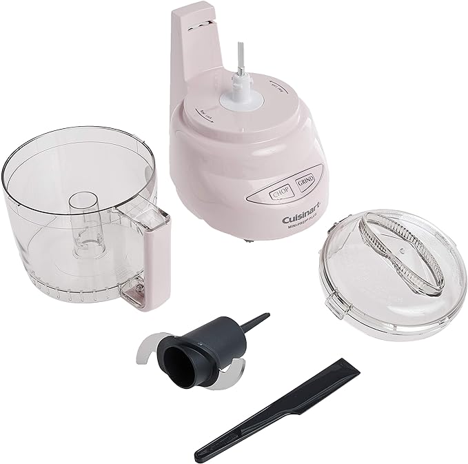 Cuisinart Mini-Prep Plus Food Processor, 3-cup Mini Food Processor to Chop Herbs, Vegetables, and Hard Cheese, 3-cup Work Bowl, Reversible Stainless Steel Blade, DLC-2APK, Pink
