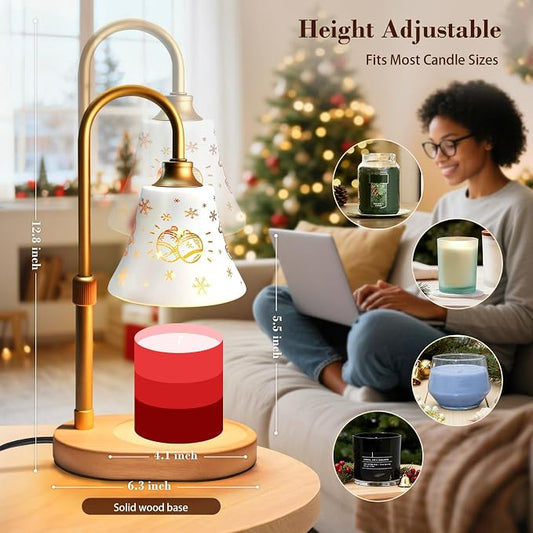 Banbanda Candle Warmer Lamp with Timer ：Mothers Day Gifts, Christmas Decorations Indoor, Birthday Gifts for Women Mom, Warming Gifts for Office, Dorm, Apartment & New Home Decor
