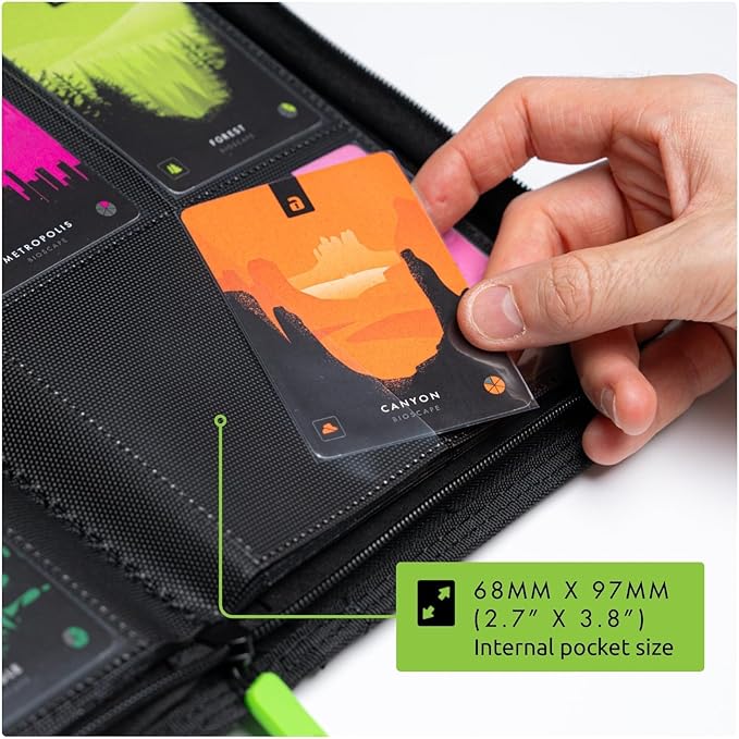 Vault X 4 Pocket Zip Binder, 160 Cards, Exo-Tec Material, 20 Side-Loading Pages (Teal)