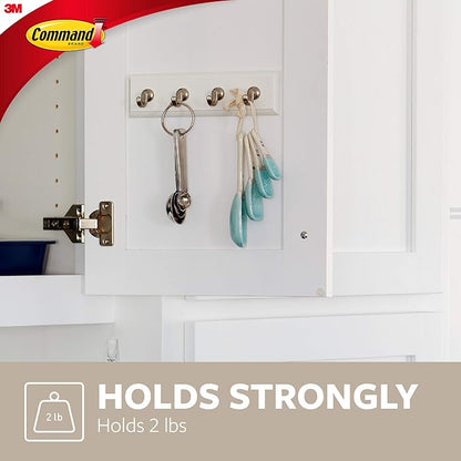 Command HOM-18Q-ES Key Rail, 0, Quartz (Pack of 8)